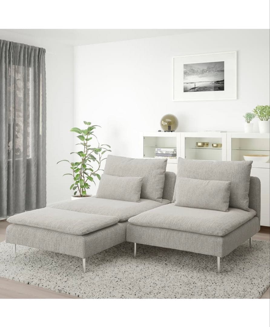 【未使用極美品】　IKEA 2人掛けソファ　ソーデルハムン SÖDERHAMN