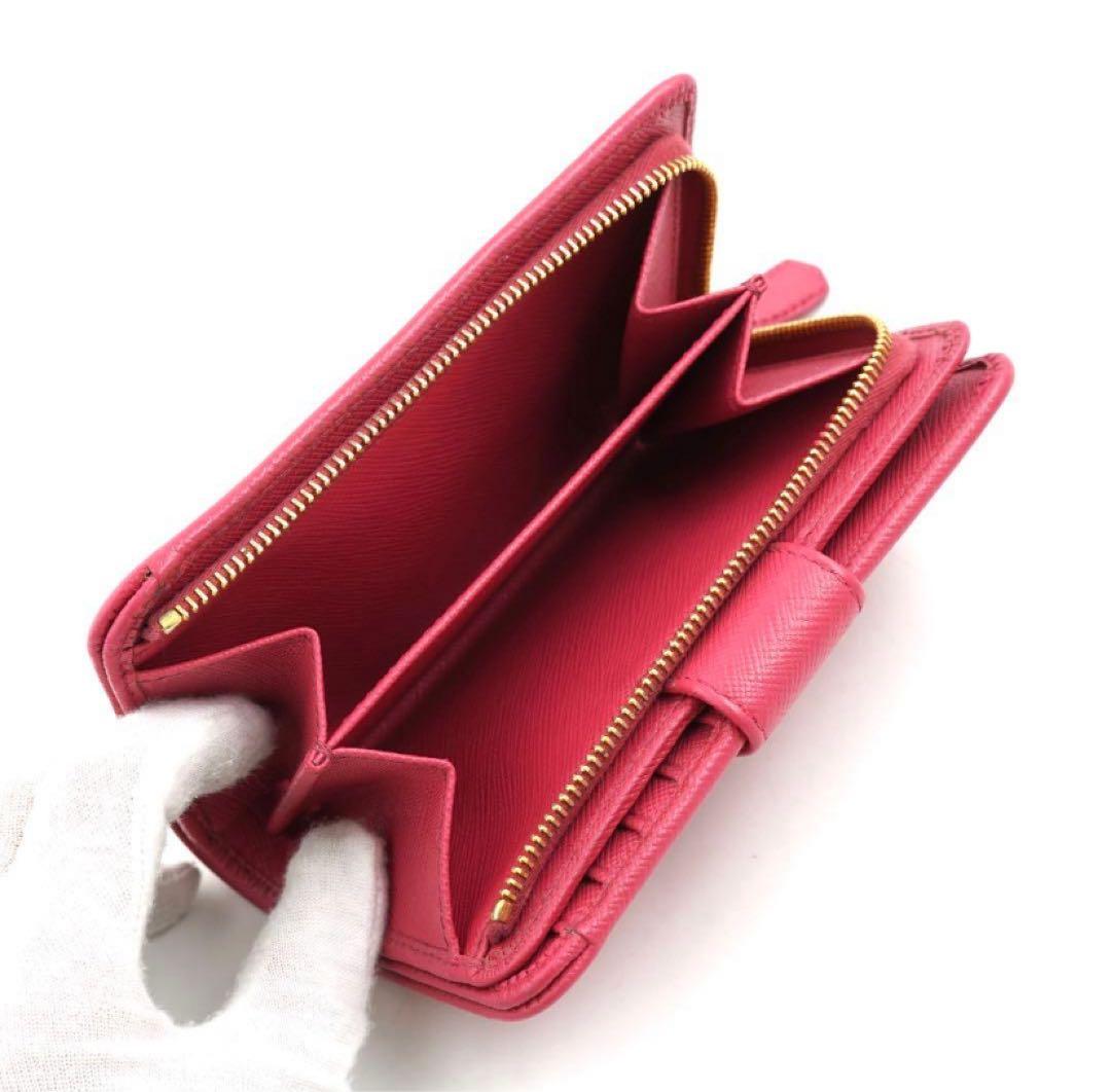 ✨新品未使用・箱付き✨　PRADA ミニ財布　サフィアーノレザー　L字ファスナー