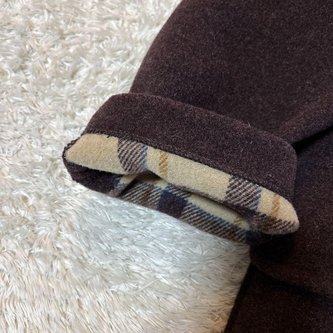 美品＊90s グローバーオール　ダッフルコート　英国製　トグル　ブラウン　茶色