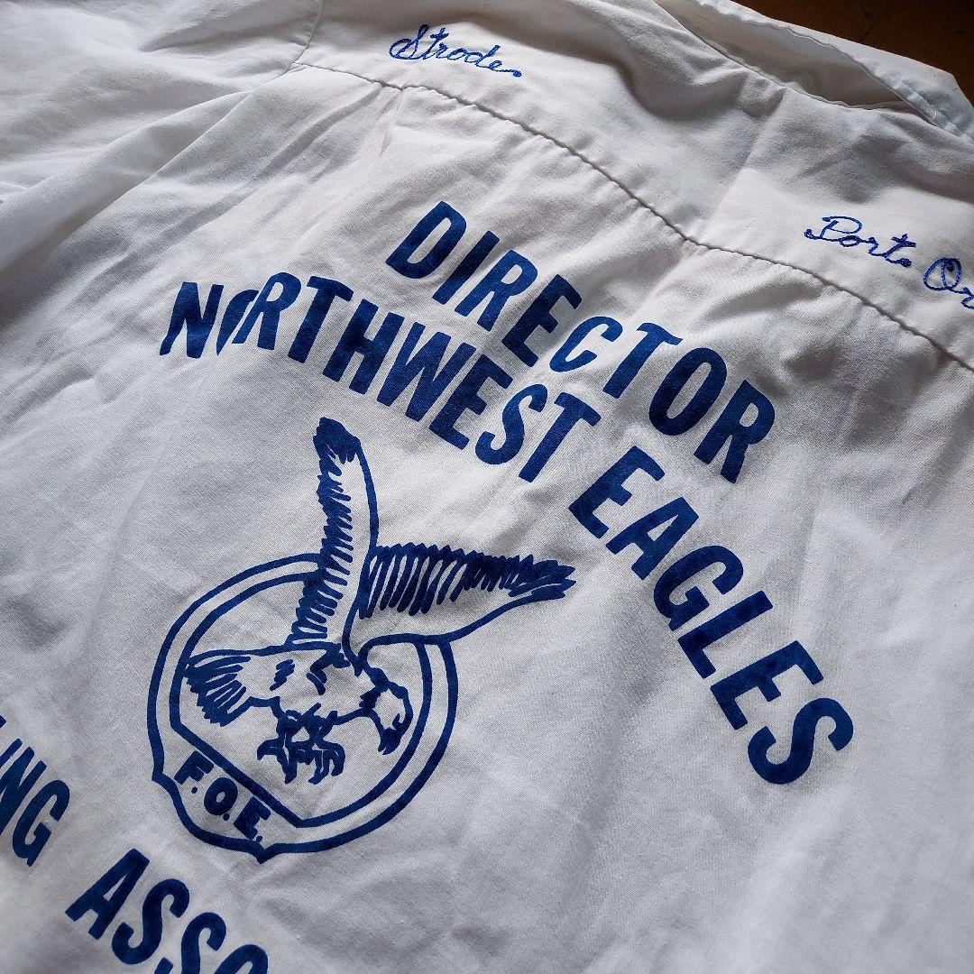 Hilton Mサイズ ボーリングシャツ 刺繍