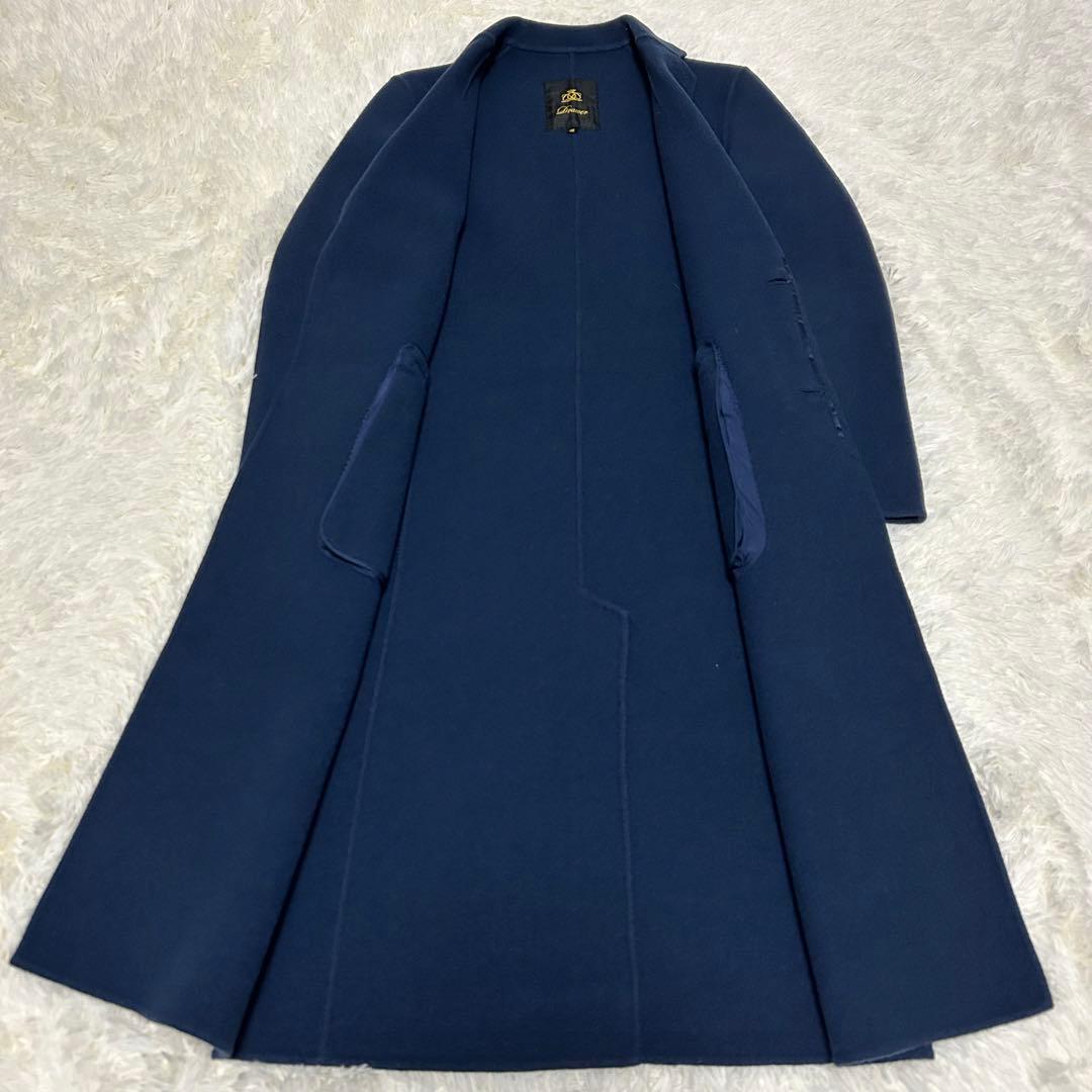 極美品　drawer シルクブレンド　チェスターコート　開襟　2ボタン