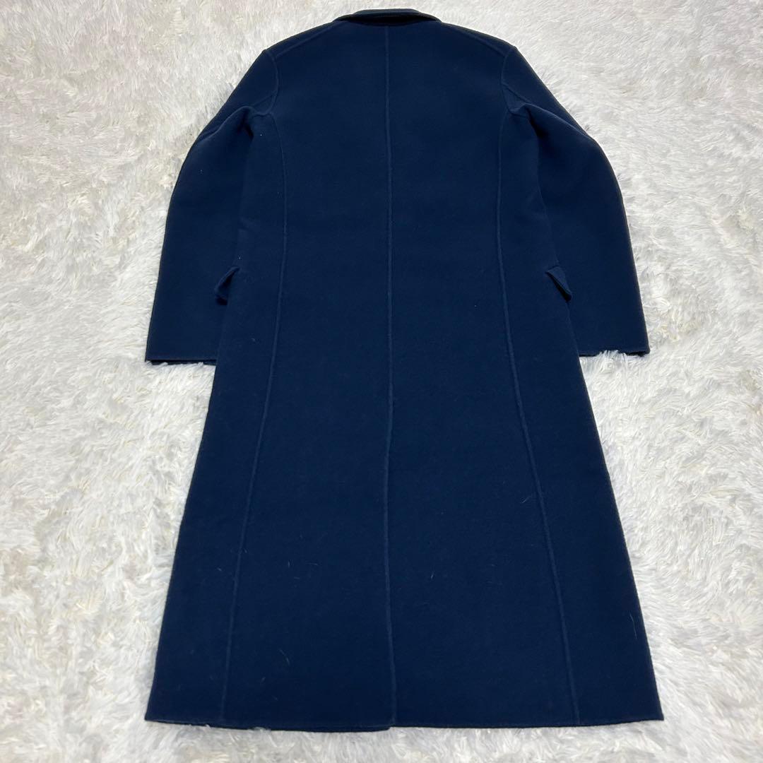 極美品　drawer シルクブレンド　チェスターコート　開襟　2ボタン