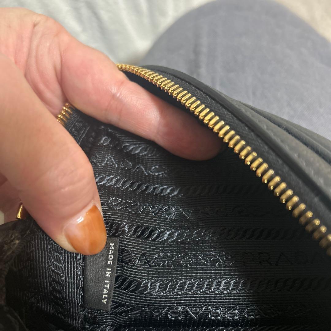 M‼️PRADAプラダ　ダブルジップ　ショルダーバッグ