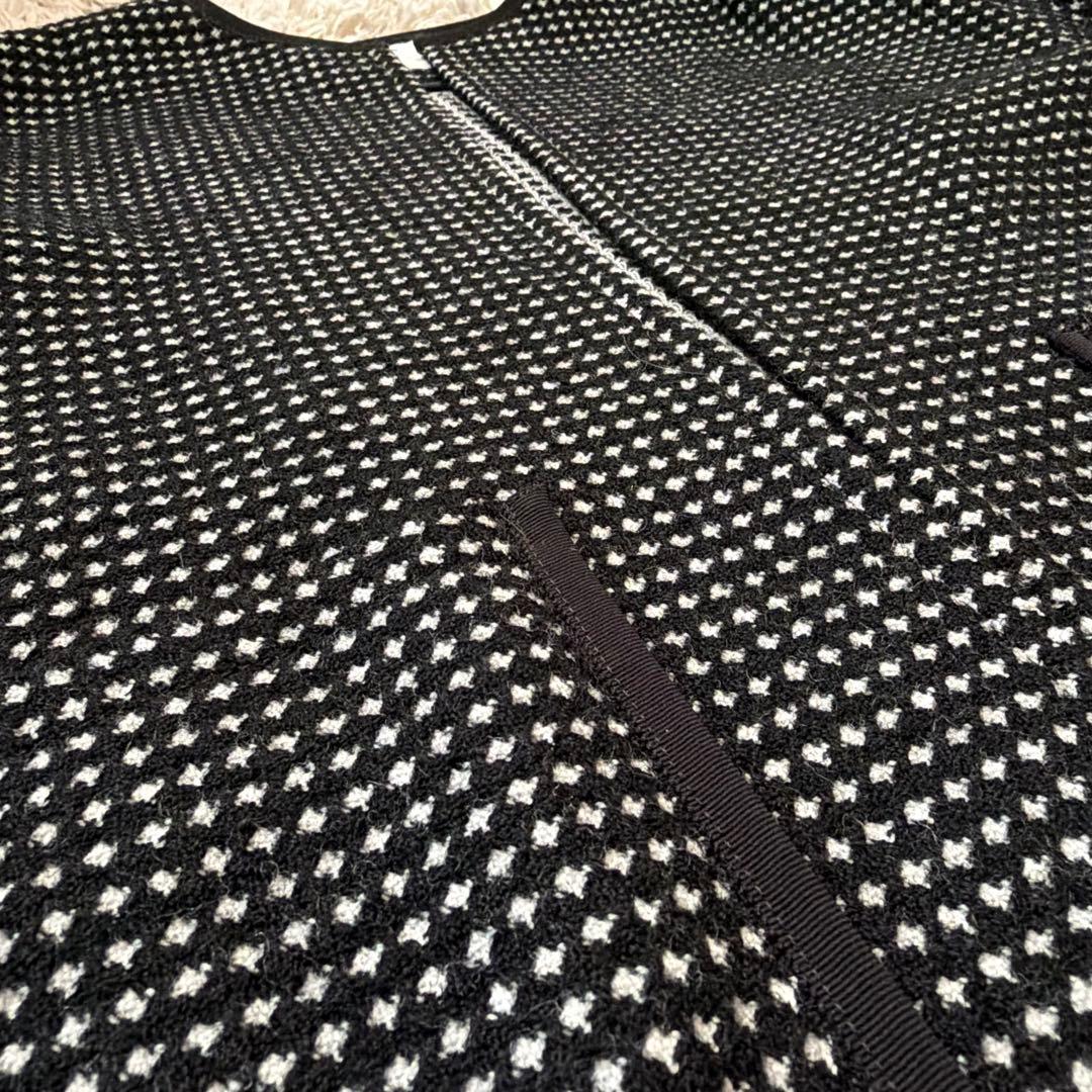 Ballsey ボールジィ ワッフルツイード ノーカラージャケット　34