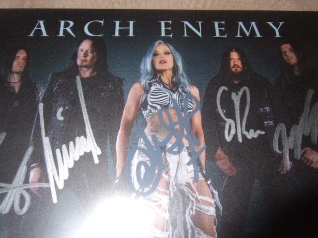 ARCH ENEMY,直筆サイン入り,新品未開封,アーチ・エネミー,デスメタル