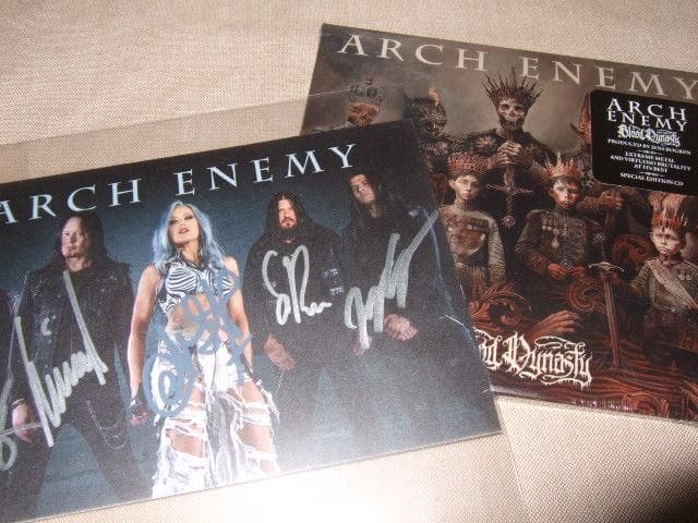 ARCH ENEMY,直筆サイン入り,新品未開封,アーチ・エネミー,デスメタル