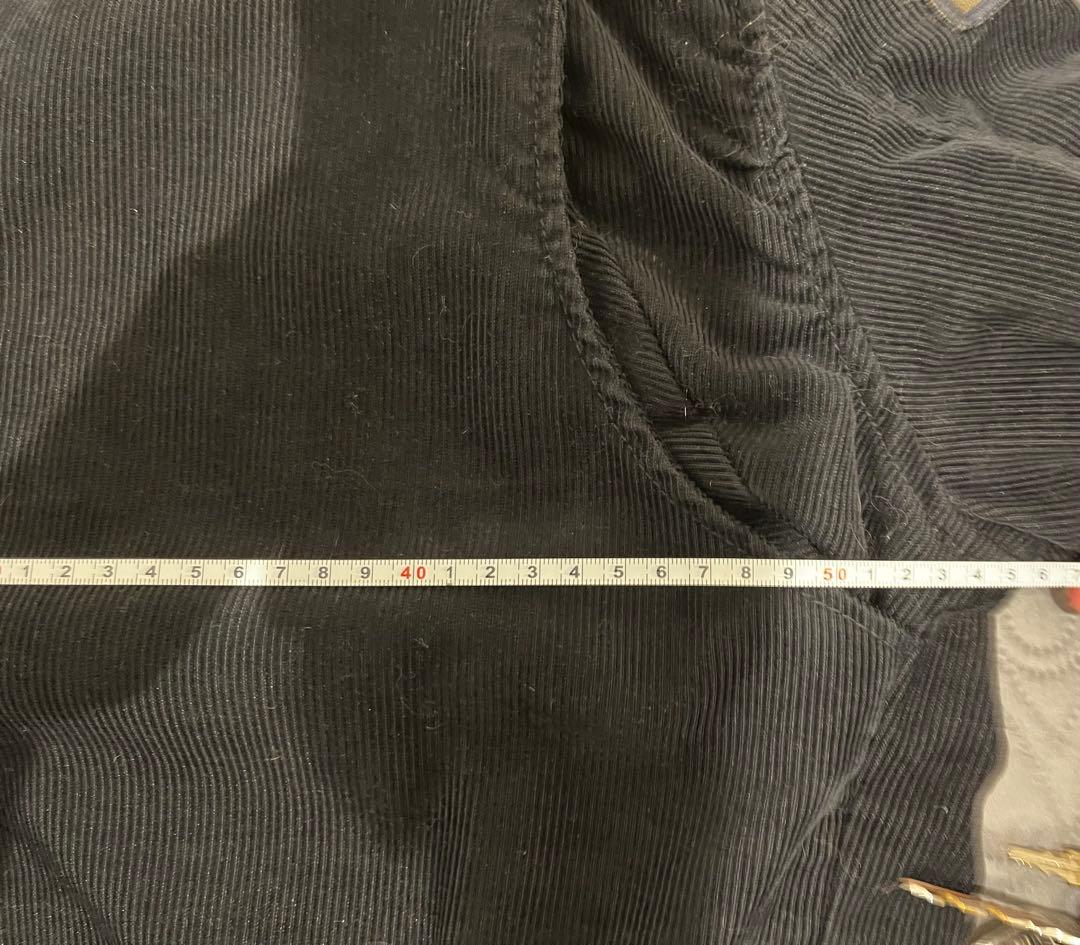 ディーゼル　カッコ良すぎのミリタリー パッチ付き コーデュロイ/革ジャケット美品