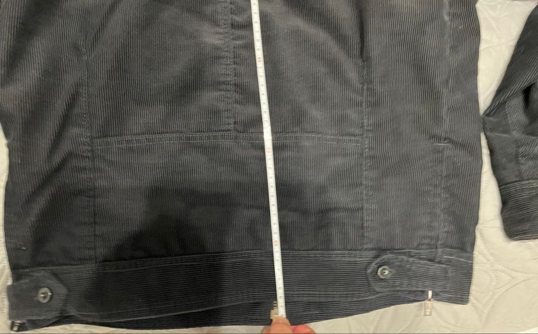 ディーゼル　カッコ良すぎのミリタリー パッチ付き コーデュロイ/革ジャケット美品