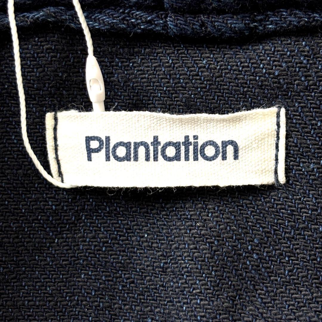 美品✨ プランテーション M インディゴ染 藍染 ショールカラー コットンコート