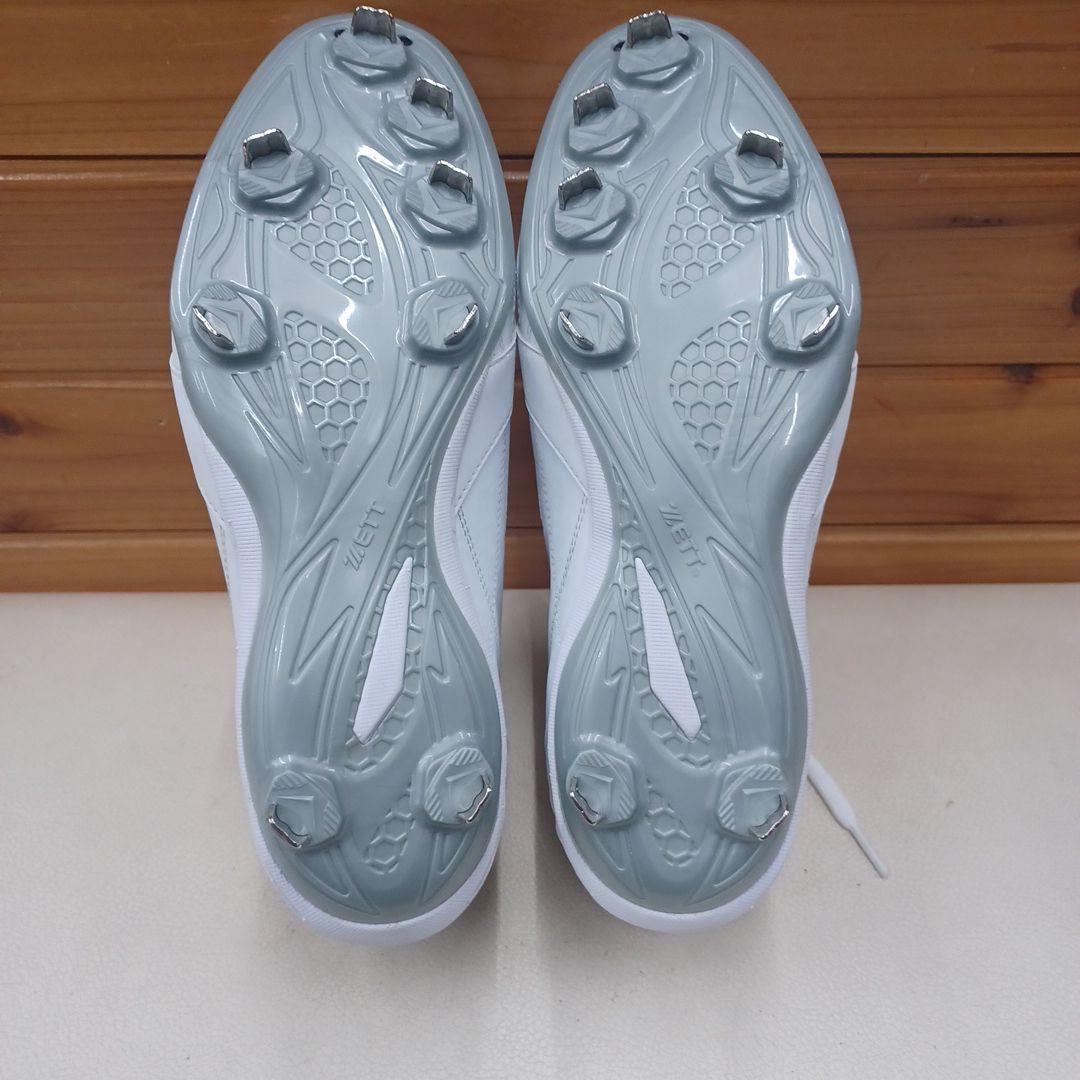 ZETT ホワイト スパイク ベルクロ付き