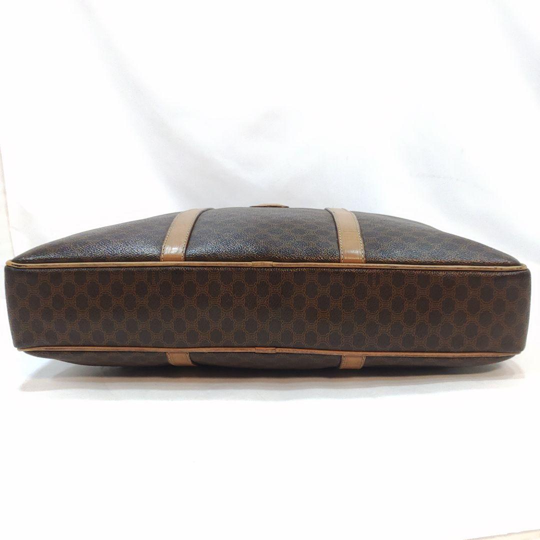 セリーヌ ビジネスバッグ レザー×PVC A4可 マカダム柄 トリオンフ