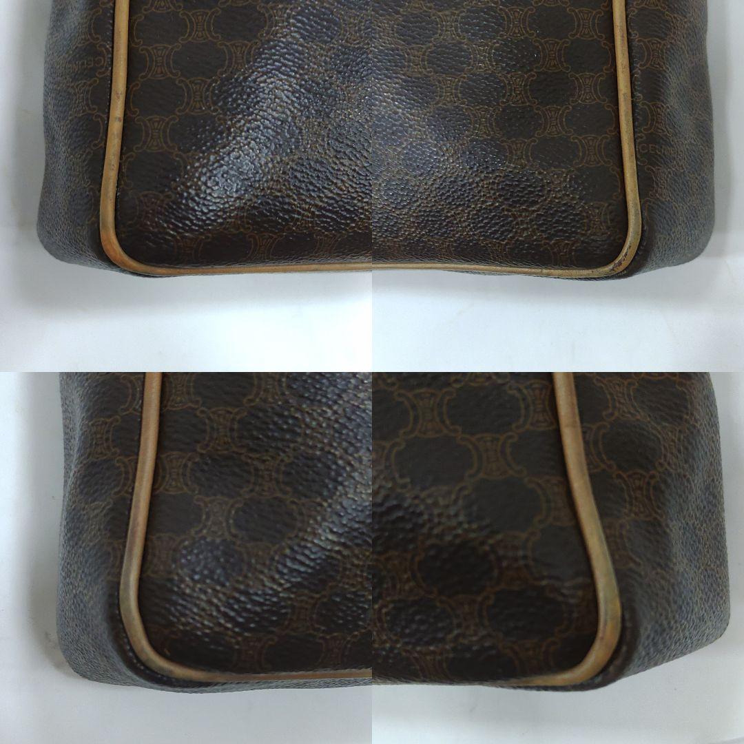 セリーヌ ビジネスバッグ レザー×PVC A4可 マカダム柄 トリオンフ