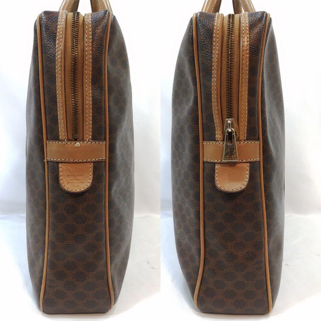 セリーヌ ビジネスバッグ レザー×PVC A4可 マカダム柄 トリオンフ