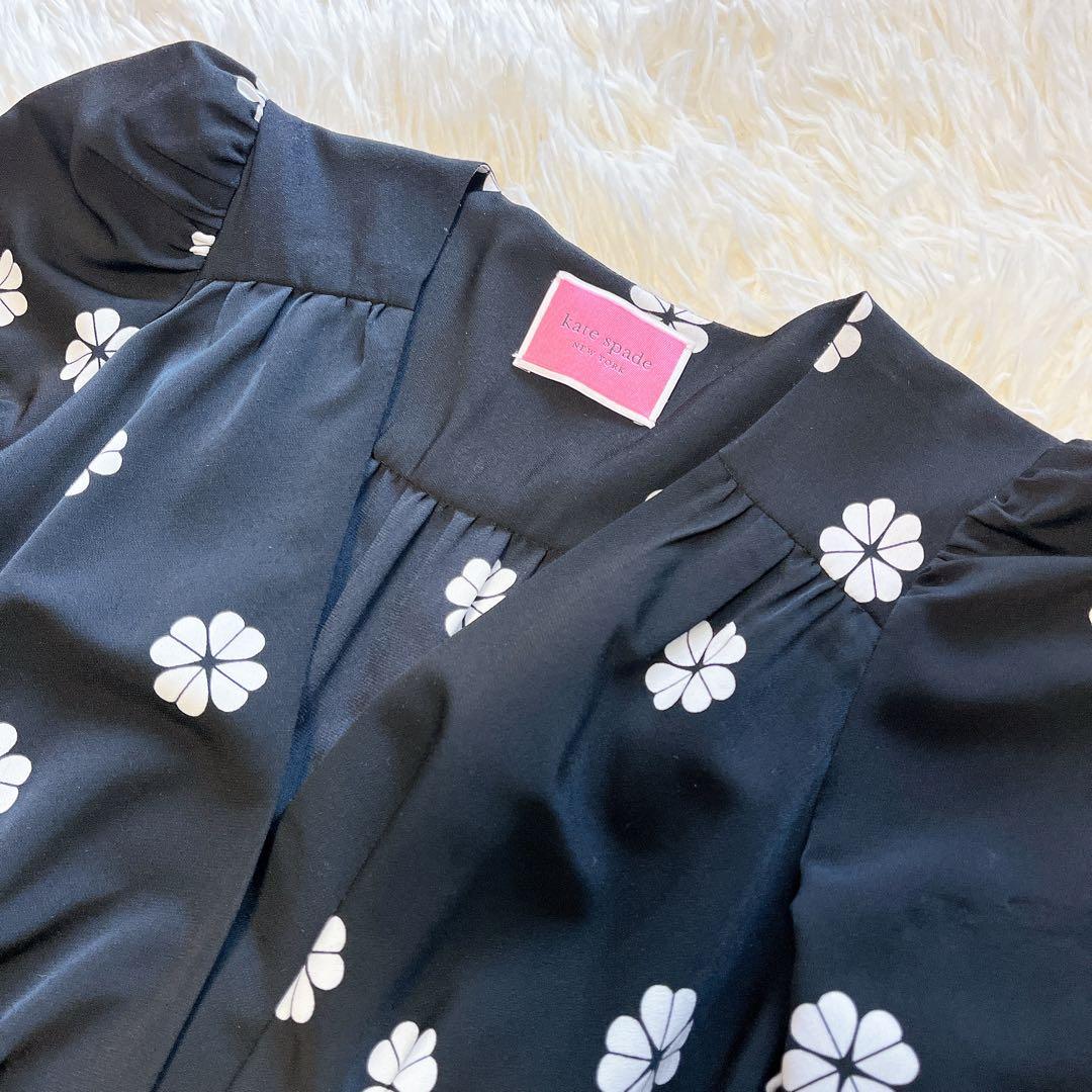 ケイトスペード　カシュクールラップワンピース　スペードクローバー　M 石原さとみ