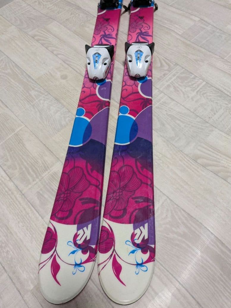 ジュニアスキー　K2 スキー板・LANGEブーツ・ストック 3点セット