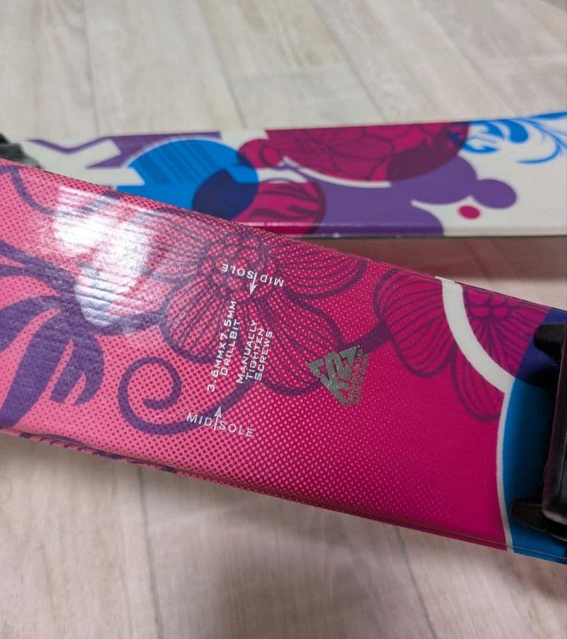 ジュニアスキー　K2 スキー板・LANGEブーツ・ストック 3点セット