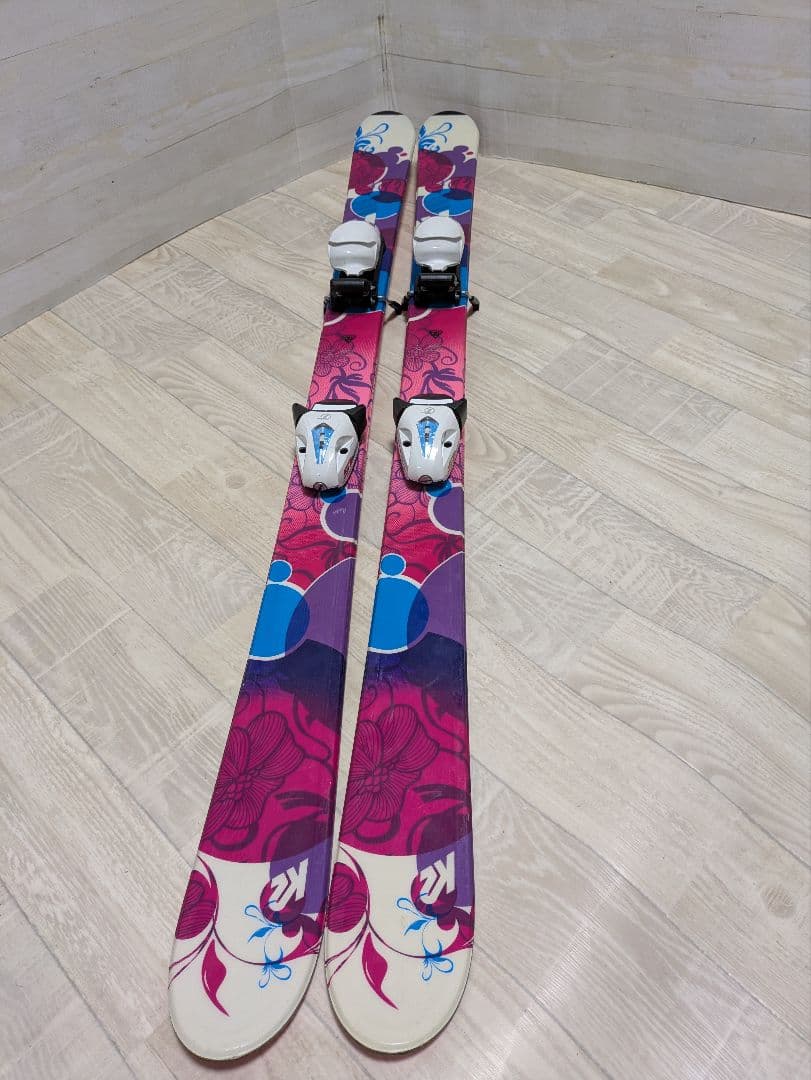 ジュニアスキー　K2 スキー板・LANGEブーツ・ストック 3点セット