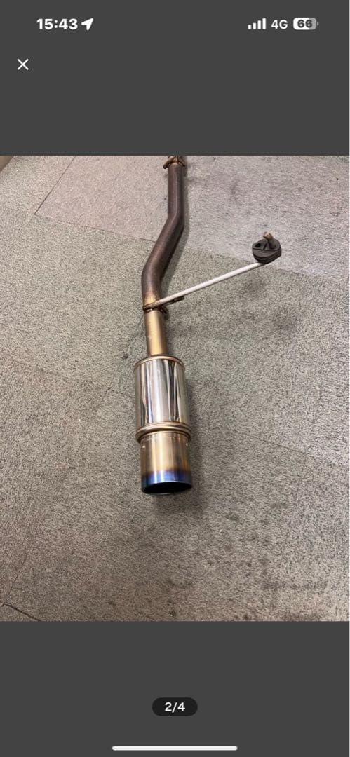 ポ*汰様 スズキエブリィDA64w／vターボ／ステンレス製マフラー テール径約1