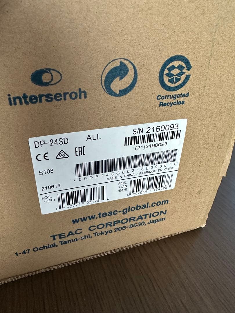 新品未開封 TASCAM DP-24SD マルチトラックレコーダー
