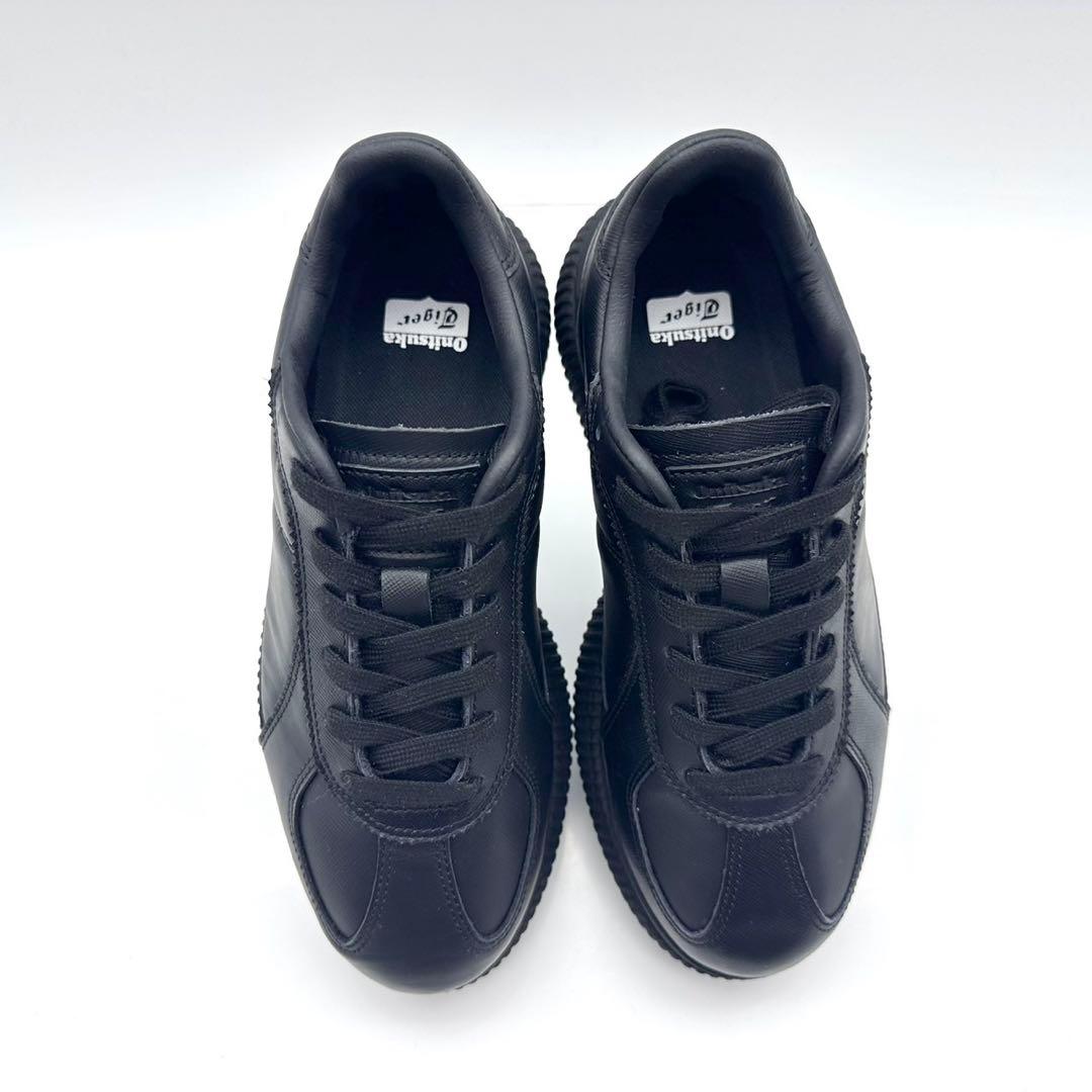 【極美品】オニツカタイガー デレシティ ブラック レザー 厚底 24cm ②
