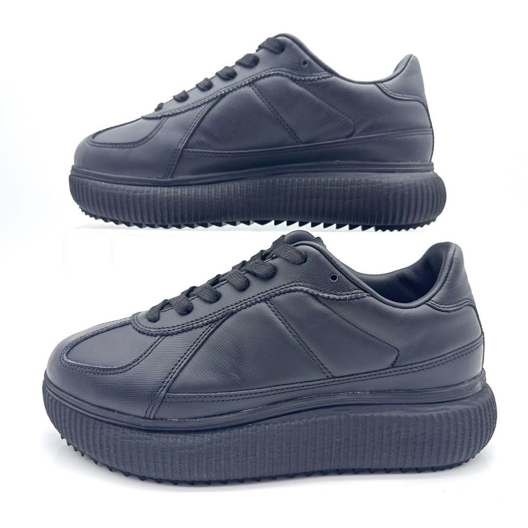 【極美品】オニツカタイガー デレシティ ブラック レザー 厚底 24cm ②