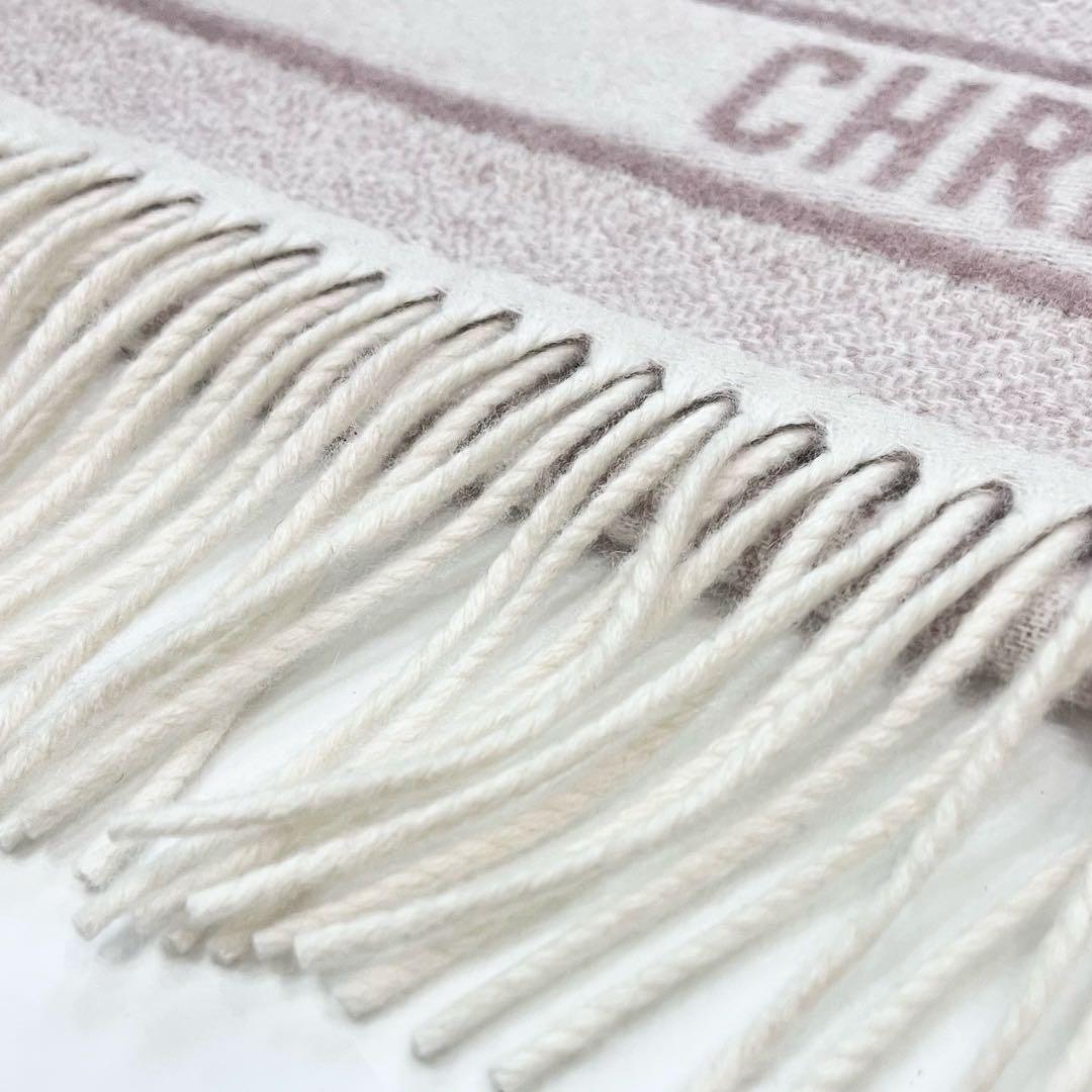 25年製 Christian Dior オブリーク カシミヤ100マフラー