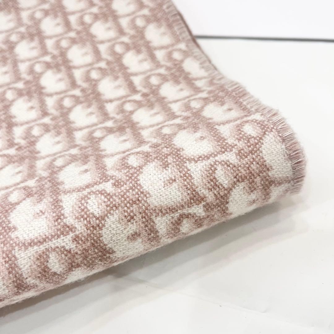 25年製 Christian Dior オブリーク カシミヤ100マフラー