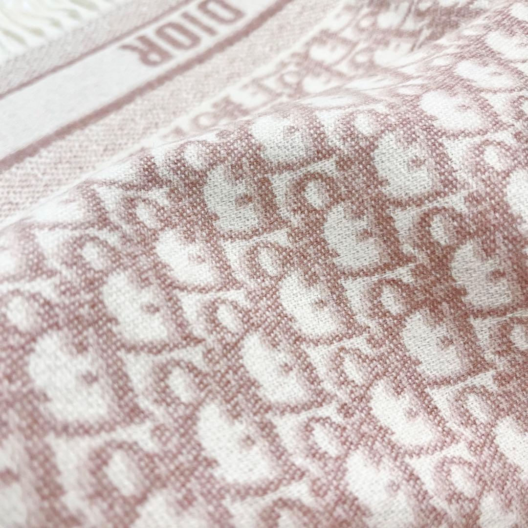 25年製 Christian Dior オブリーク カシミヤ100マフラー