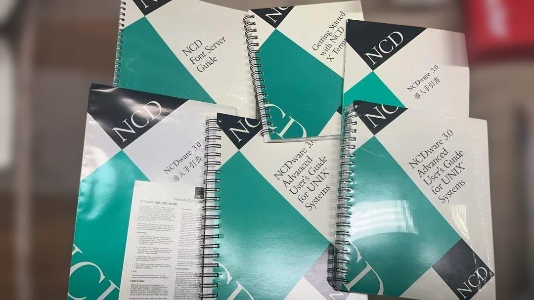 【希少資料】NCDware 3.0 マニュアル・導入手引書 UNIX X端末