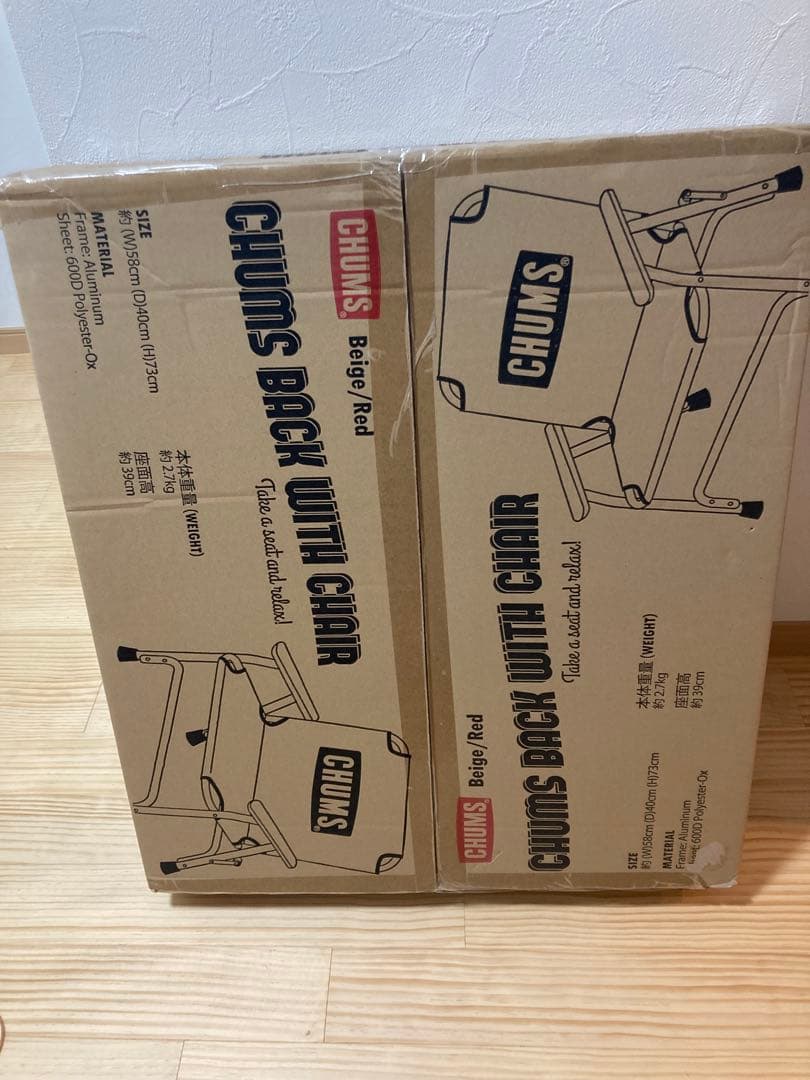 新品　CHUMS チャムス バックウィズ チェア