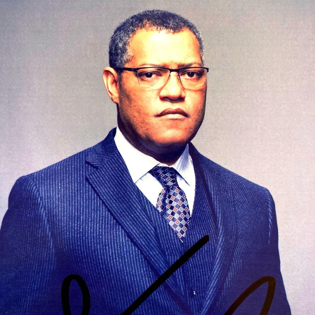 セール中…ローレンス・フィッシュバーン直筆サイン入り2Lサイズ写真…