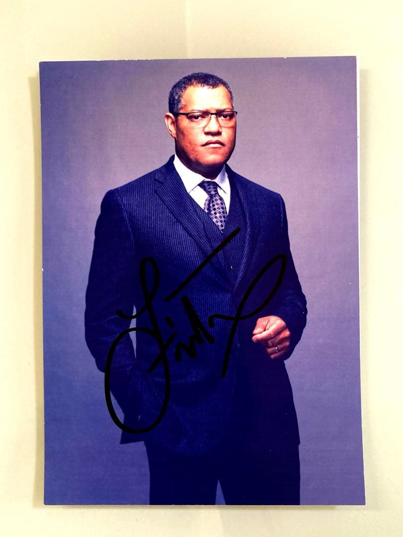 セール中…ローレンス・フィッシュバーン直筆サイン入り2Lサイズ写真…