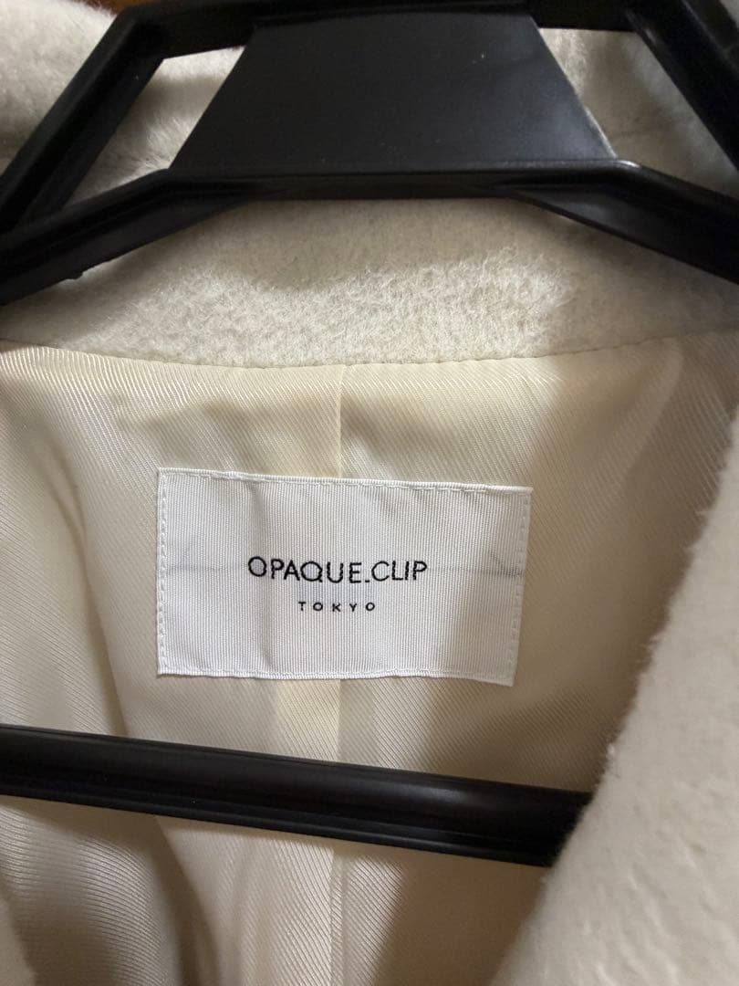 OPAQUE.CLIP ホワイト ピーコート 40/L