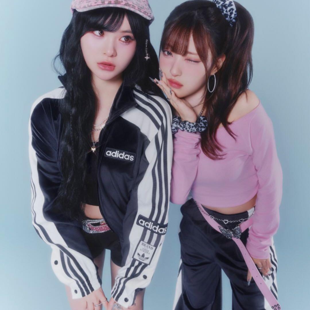 新品S⭐️adidasアディブレイク ベロア トラックトップ ブラック 重盛さと美