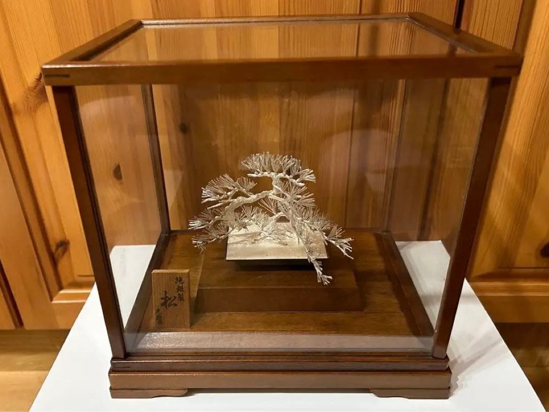 超希少【純銀製】　松　光則作　ケース付き　シルバー