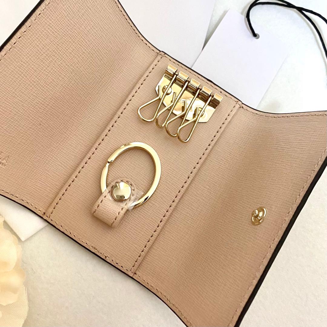 新品　正規品☆FURLA フルラ キーケース　グレー グレーベージュ レザー