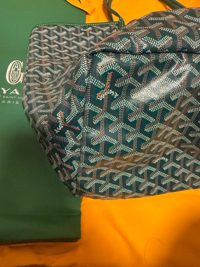 GOYARD ゴヤール サンルイGM バッグ トートバッグ グリーン