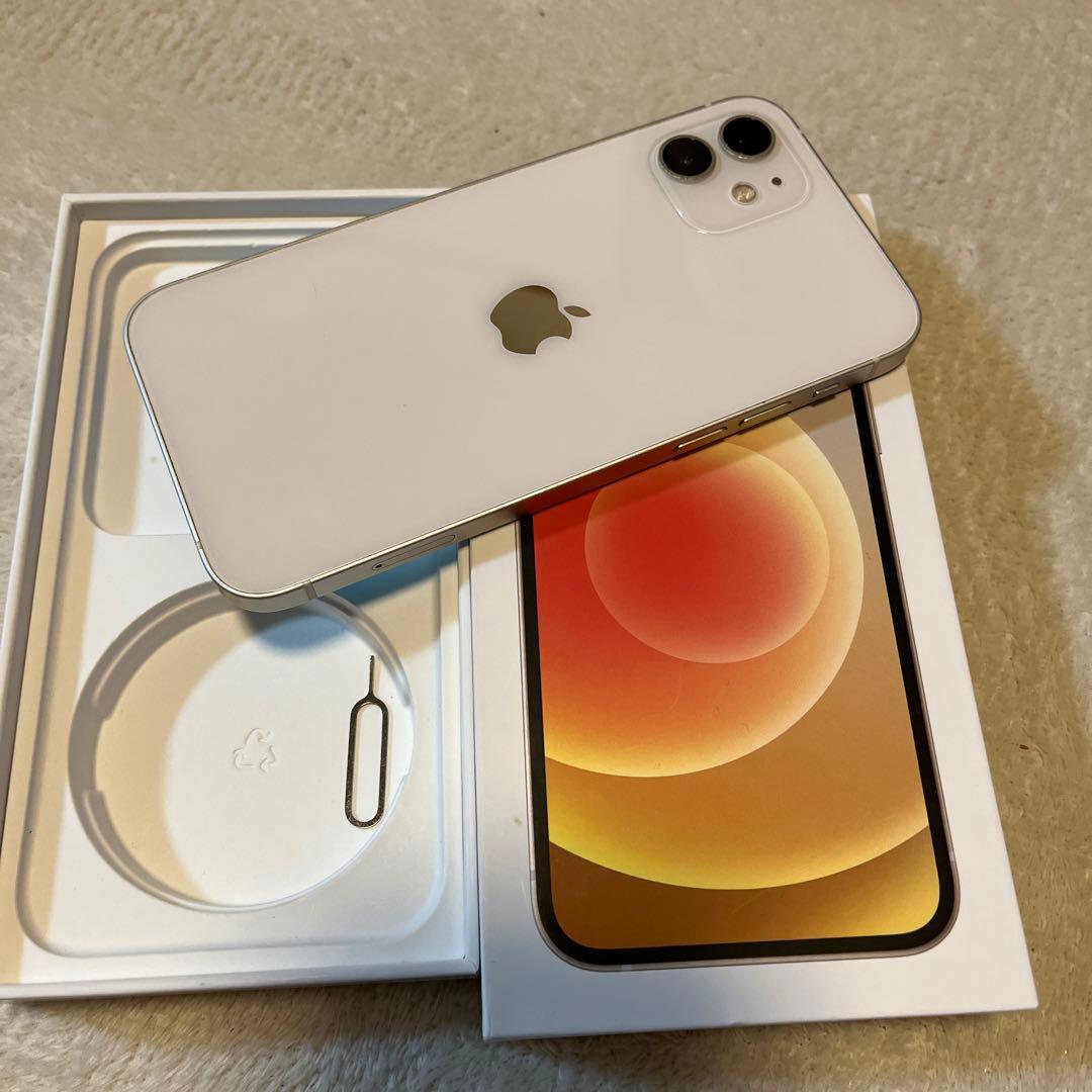 バッテリー新品100%！iPhone12 ホワイト　128GB