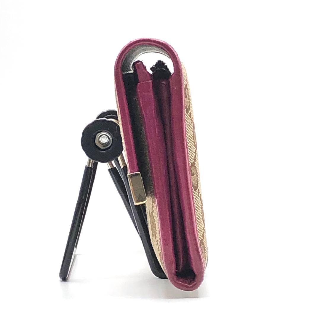 グッチ 長財布 プレート フラップ GGキャンバス レザー