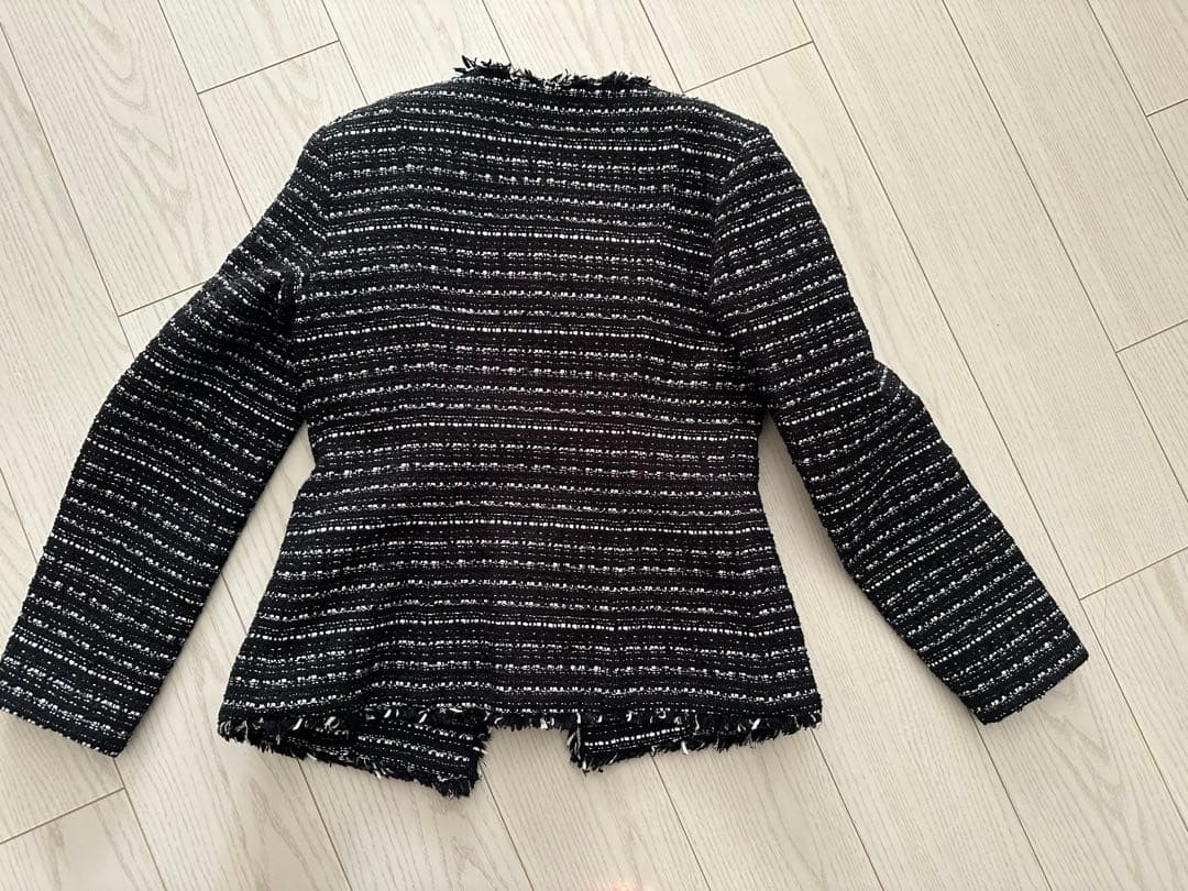 ノーカラージャケット ミックスカラー サイズM