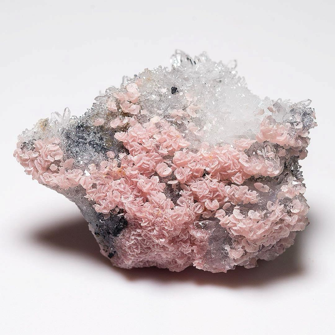 中国 ロードクロサイト フローライト 天然石 原石 鉱物標本 鉱石 蛍石 722