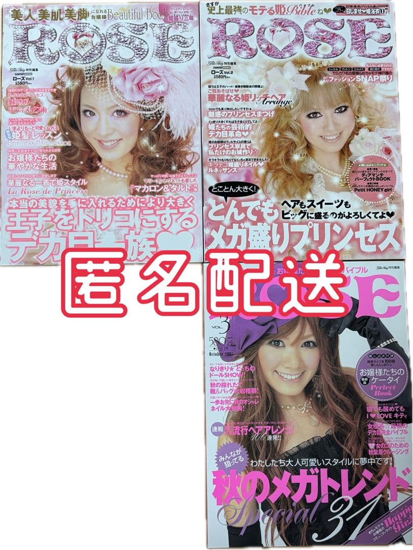 ROSE ローズ vol.1 2 3 姫ギャル 姫スタイル 小悪魔 雑誌