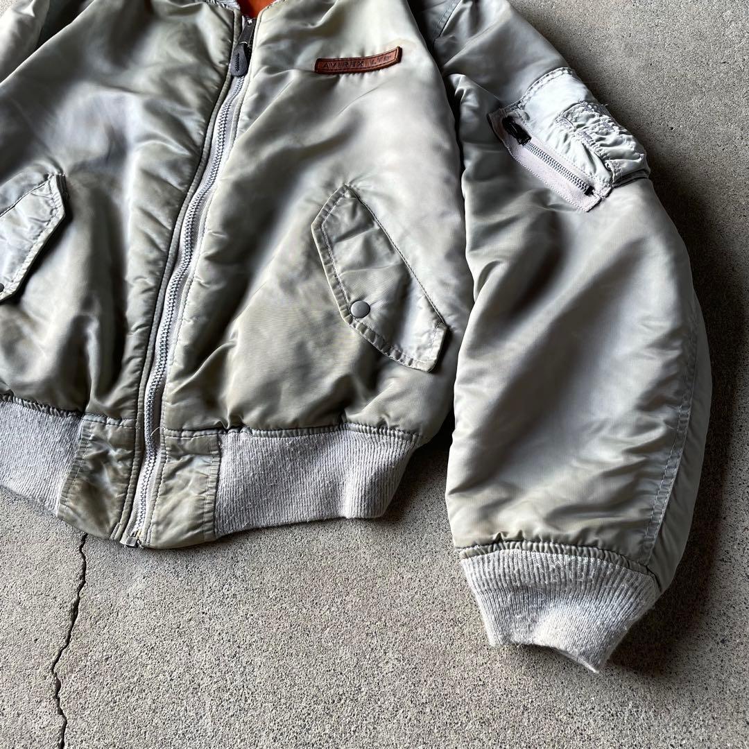 90s USA製 AVIREX MA-1 コマーシャルロゴ フライトジャケット