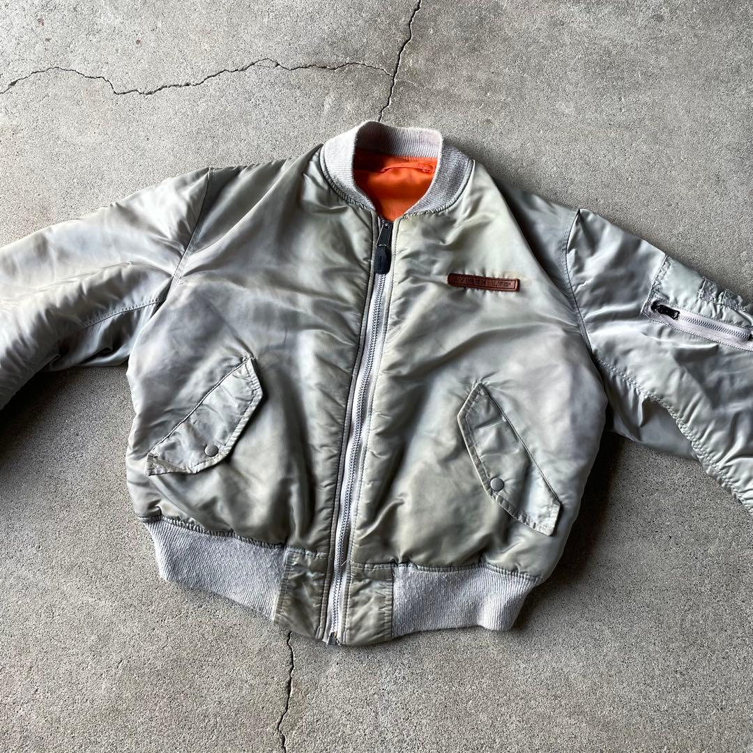 90s USA製 AVIREX MA-1 コマーシャルロゴ フライトジャケット