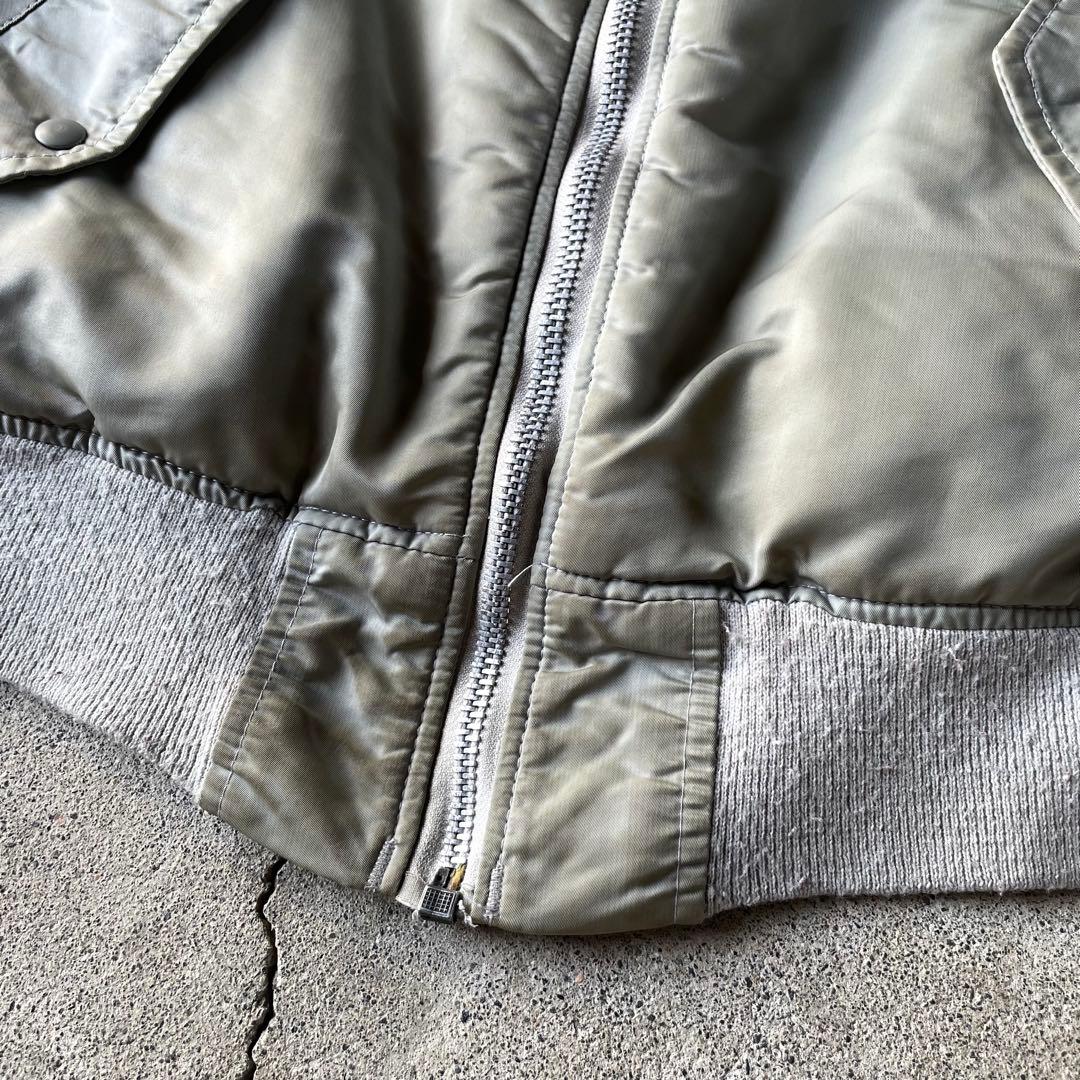 90s USA製 AVIREX MA-1 コマーシャルロゴ フライトジャケット