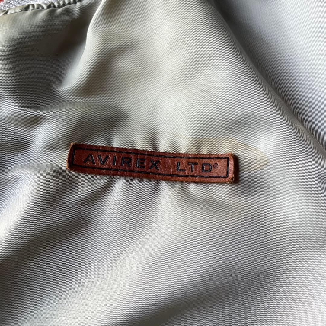 90s USA製 AVIREX MA-1 コマーシャルロゴ フライトジャケット