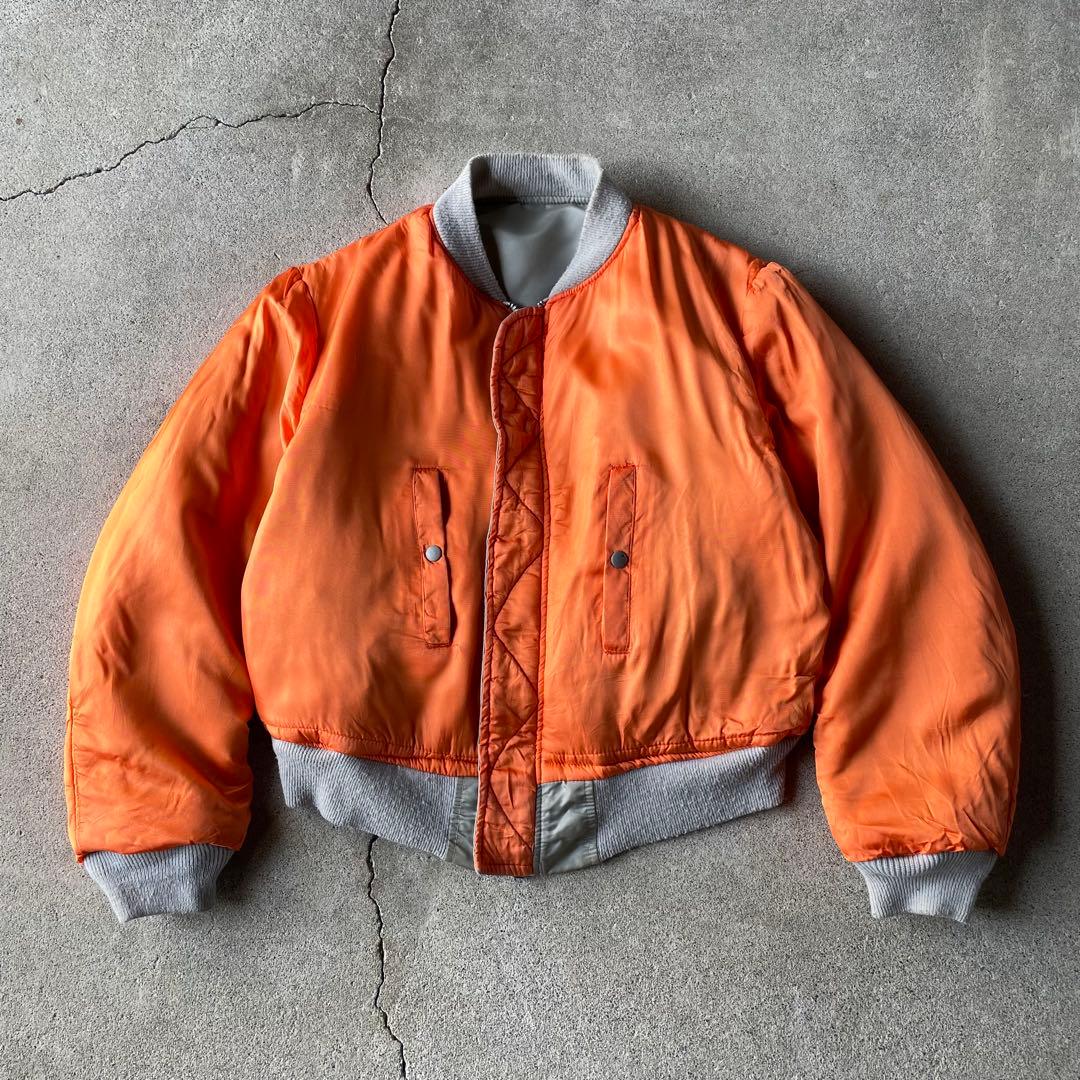 90s USA製 AVIREX MA-1 コマーシャルロゴ フライトジャケット