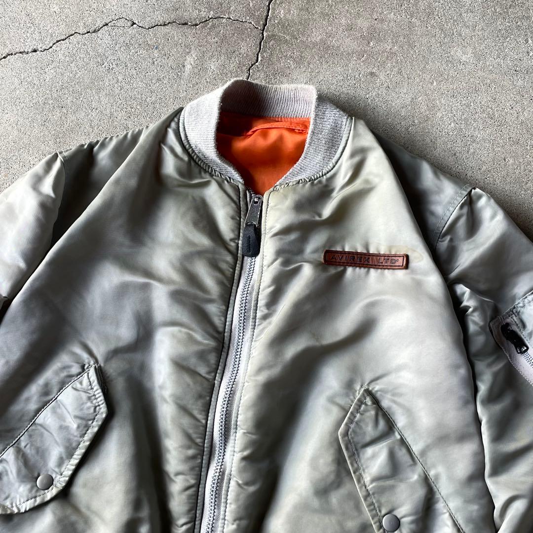 90s USA製 AVIREX MA-1 コマーシャルロゴ フライトジャケット
