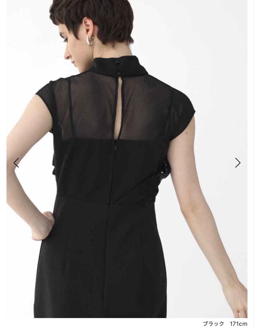 【今期新品未使用】ヤマダヤ　レースビスチェオールインワン　Aga Black