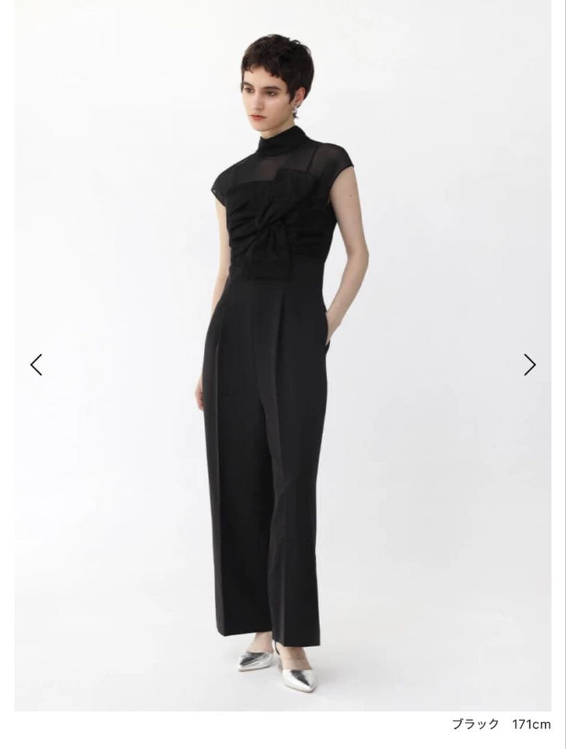 【今期新品未使用】ヤマダヤ　レースビスチェオールインワン　Aga Black